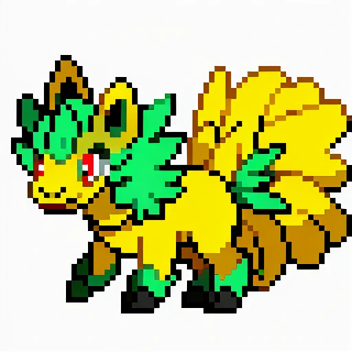 Ancient Hippogriff from ancient era treasure guardian emerald green paint gems flying/psychic type