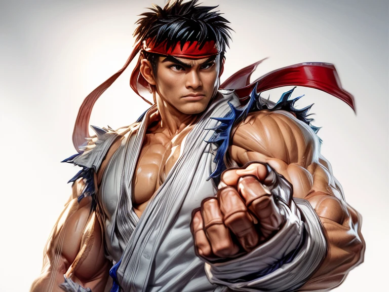 Ryu, Street Fighter 2, tailand temple, rain, ligthingbolts
