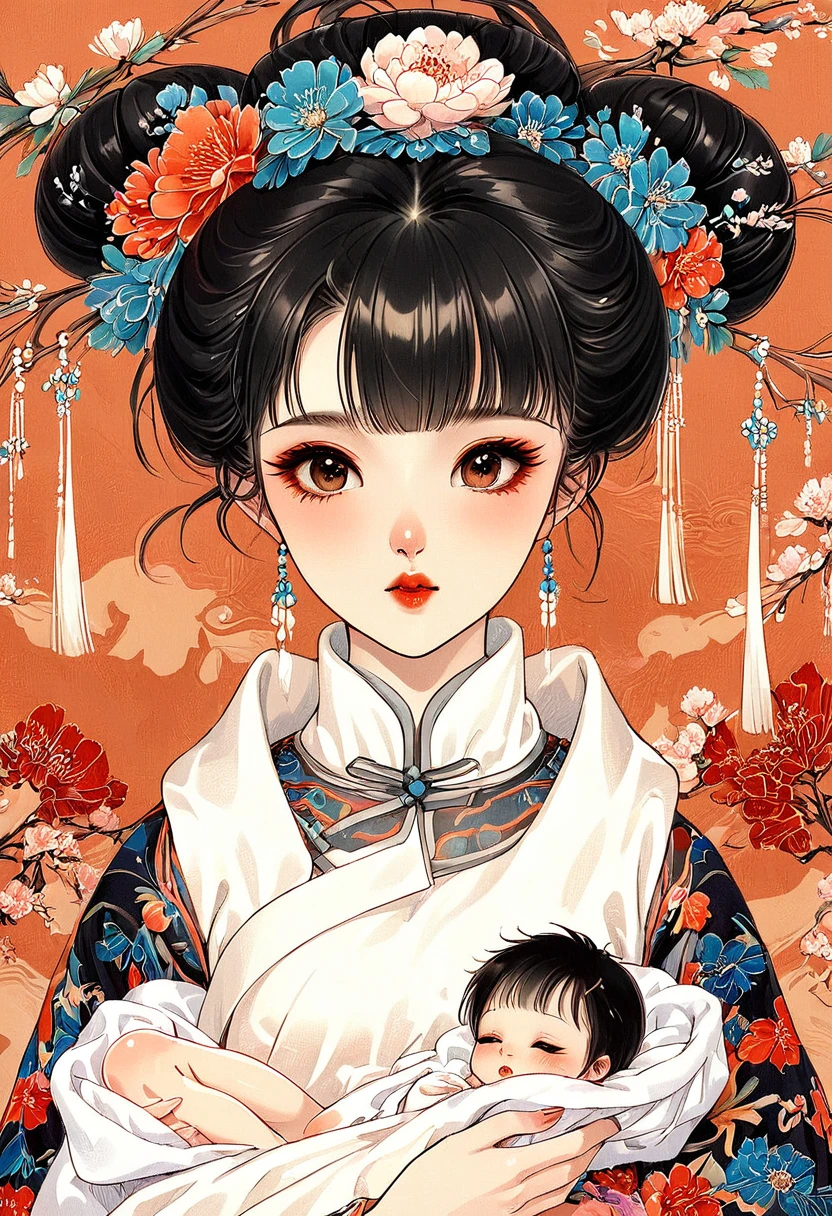Beautiful 15-year-old Chinese girl gives her all in childbirth　Beautiful black hair girl　She gives birth to an unwanted baby　She gives birth at the obstetrics and gynecology clinic　　She gave birth on a shiny floral-patterned duvet　　She is going to give birth　