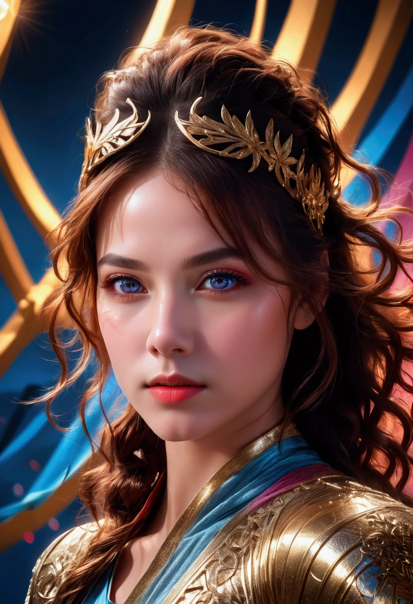 1girl, a cinematic epic scene of the Olympic Games, beautiful detailed eyes, beautiful detailed lips, extremely detailed face and expression, intricate sports equipment, vibrant colorful lighting, dramatic camera angle, studio lighting, hyperrealistic, 8k, photorealistic, award-winning photography, visually stunning, cinematic composition, masterpiece, best quality, very aesthetic, absurdres