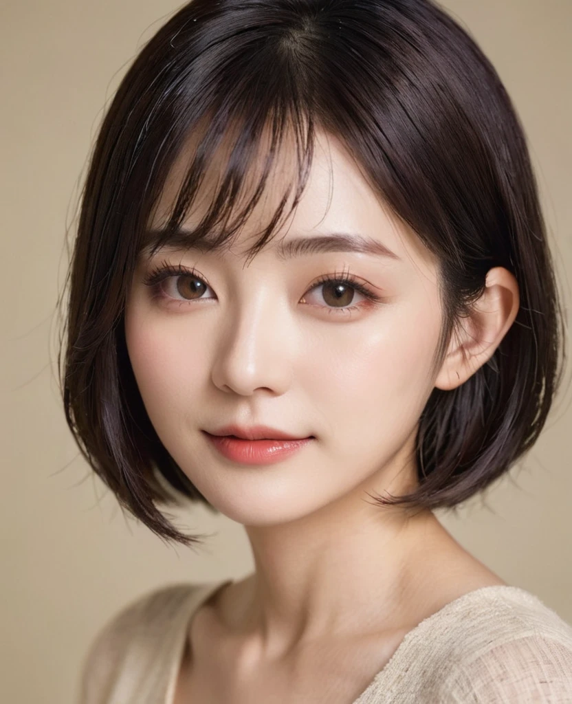 Bobcut、housewife、Small breasts、m female