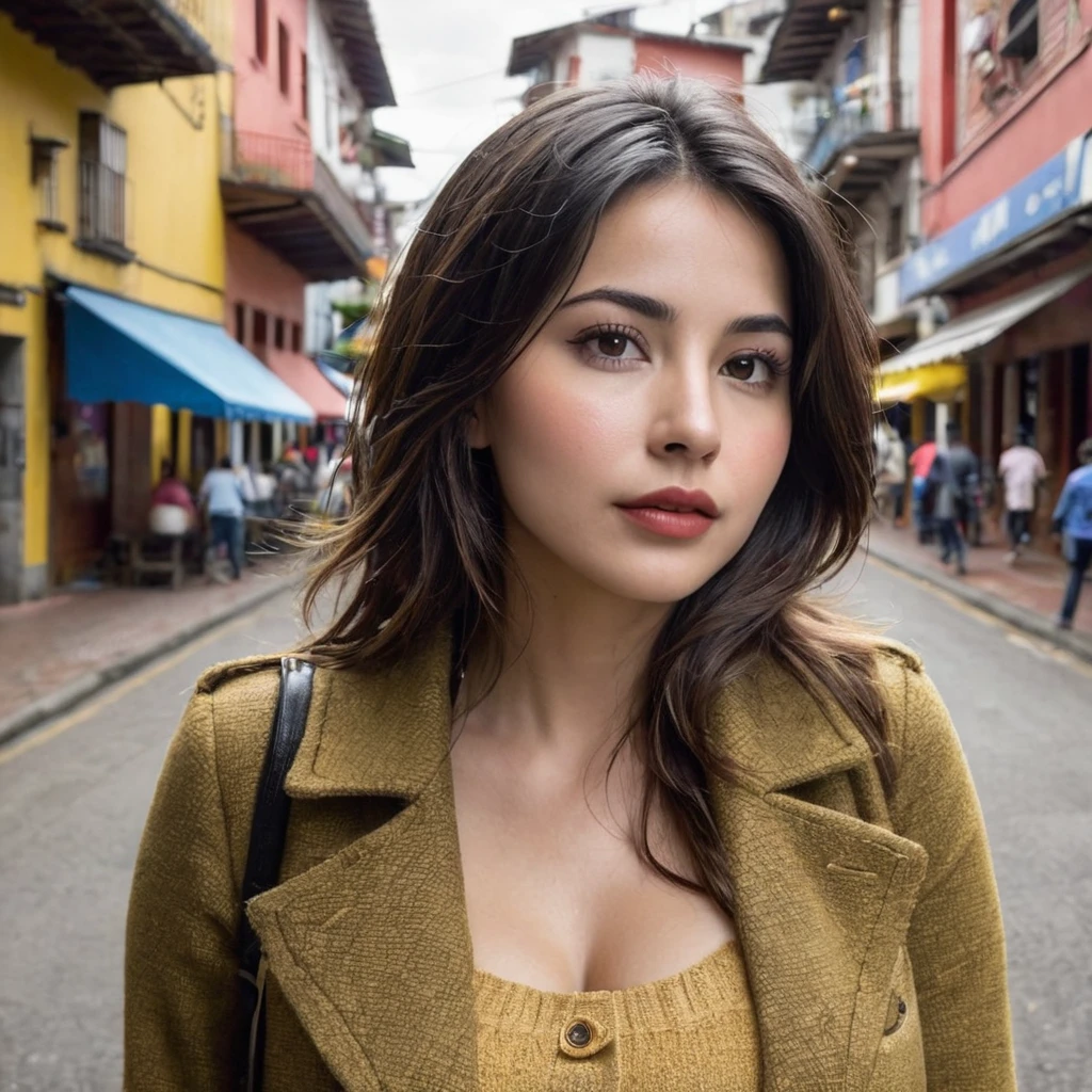 photo d'une femme de 20 ans, visage parfait, chef-d'œuvre, bien, en train de boire un café, Le jour_bien, veste, Le jour_culotte .Cette femme de Bogota, d'une beauté exquise, apporte avec lui la chaleur et l';authenticité qui caractérisent les femmes Colombienne.. Sa présence sur les réseaux sociaux ne met pas seulement en avant son attrait physique, mais célèbre aussi fièrement son identité culturelle... À travers vos publications, partager les richesses de Bogota et de la Colombie. Son charme se confond avec son amour pour les musiques actuelles et son goût pour la vie nocturne......, créant un mélange fascinant qui captive tous ceux qui ont le privilège de la suivre sur les réseaux et c'est aussi une gamer girl