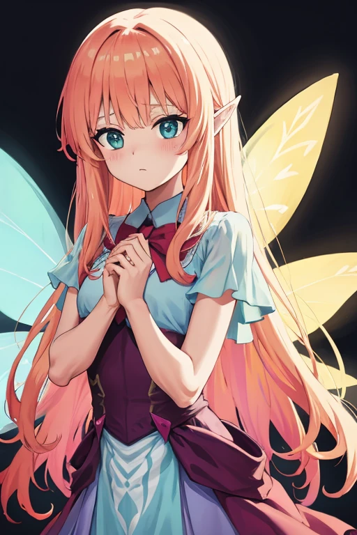 masterpiece, best quality, <lora:llw:1>,1girl, lily white, solo, flower, hat, petals, wings, hair flower, long hair, blonde hair, dress, blue eyes, looking at viewer, hair ornament, white dress, long sleeves, capelet, wide sleeves, fairy wings, simple background, pink flower, white headwear, white capelet, from side, bangs, ribbon, looking back, cherry blossoms, parted lips, hair between eyes, sleeves past wrists, cowboy shot, red ribbon, standing, rose