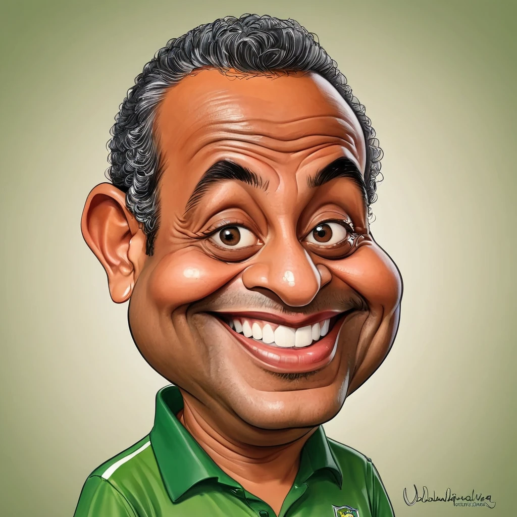 Funny caricature of Wandinha
