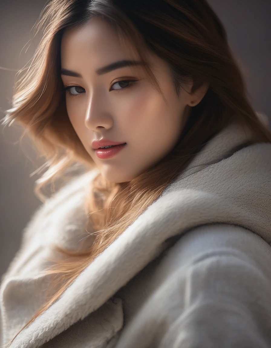 work of art, best qualityer, ptuin (top cut), skin detailed, chic, appealing, appealing, incredible photography, work of art, best qualityer, 8k, high qualiy, photorrealistic, 真实感, Artistic photography, Nikon D850, 16K, sharp focus, work of art, Breathtaking, atmospheric perspective, diffusion, pore correlation, skin imperfections, dslr, Lente 80mm Sigma f2, depth of campo, complex natural lighting, looking at the camera