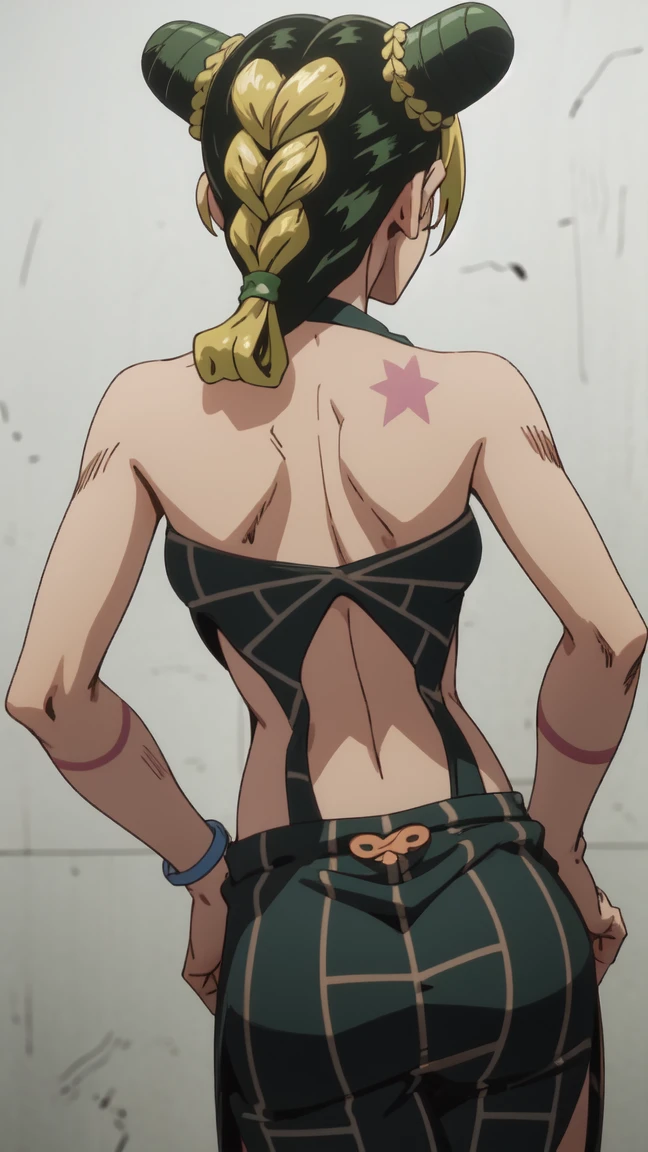 Jolyne, sexy pose showing the ass, back view, Best Quality