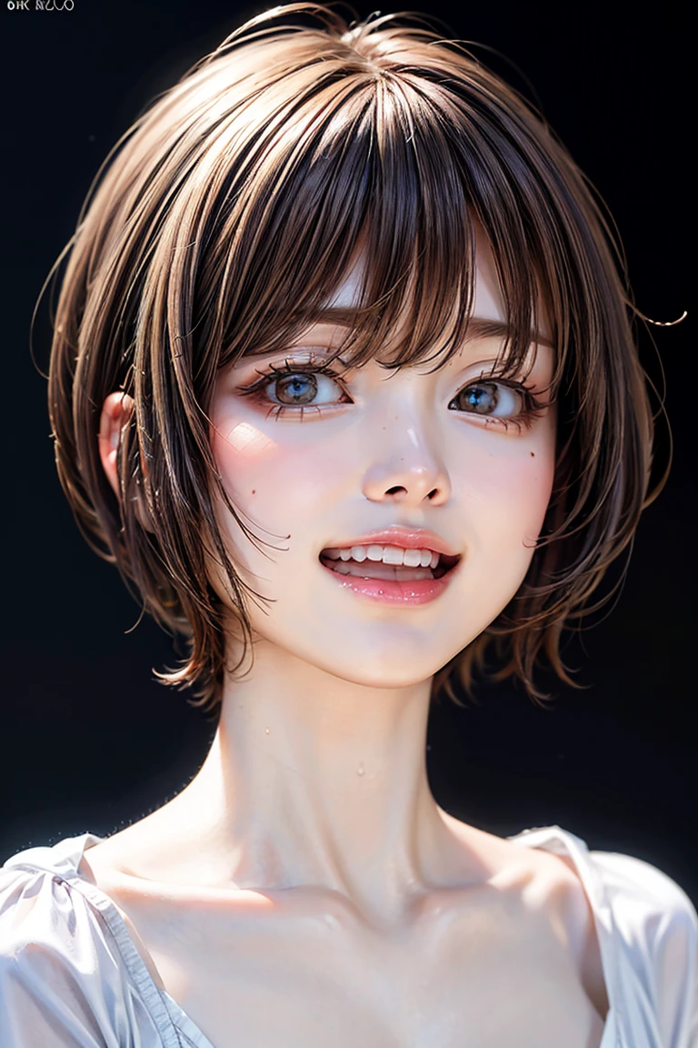 (Browsing Caution:-1), (masterpiece:1.3), (8k, Realistic, RAW Photos, Highest quality: 1.4),
Cinema Lighting,
(One girl), Beautiful Face, (Realistic Face),
Beautiful hairstyle, (short hair :1.5),
Realistic eyes, Beautiful attention to detail,
(Realistic Skin), Beautiful Skin,
(blouse),Laughing with your mouth wide open, absurd, Charm,
Ultra-high resolution, Ultra-realistic, Very detailed,