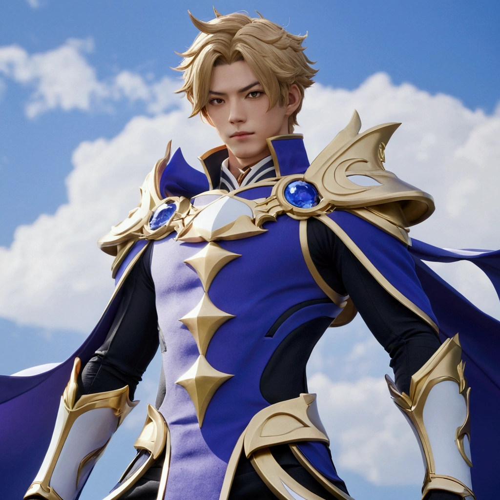 Wind (Genshin Impact)、male、masterpiece、Best image quality、Highest quality、clavicle