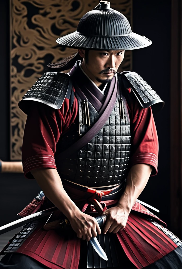 A samurai who has a penis for a head and confidently wields a gleaming dildo in the center of the composition. The samurai's sharp eyes catch your attention as they exude focus and determination. Beautifully crafted details bring out the intricate pattern of the samurai's armor, adding depth and texture to the image. With every motion, a trail of blood follows the swift movement of the sword, leaving behind a powerful visual impact. The spray of blood adds a sense of intensity and realism to the scene, emphasizing the raw power of the samurai's strike.
Using a combination of charcoal and acrylic paint, the artwork exudes a unique blend of traditional and contemporary styles. The artist expertly employs this medium to capture the essence of the samurai's strength and elegance. With minimalistic strokes, the artist masterfully conveys the samurai's essence, reducing unnecessary details while emphasizing the key elements that define their character.
The composition is dynamically arranged, creating a sense of motion and energy. The samurai's pose exudes confidence and skill, as if frozen in the midst of a powerful attack. Motion blur is artfully incorporated into the scene, enhancing the sense of movement and adding a touch of dynamism to the artwork. The combination of the stylistic approach and dynamic composition results in a visually captivating piece that leaves a lasting impression on the viewer.
The color palette is carefully chosen, with a focus on bold and contrasting tones. Shades of deep red, representing the blood and passion, are juxtaposed with subtle hints of gray and black to create a visually striking contrast. The lighting is dramatic, casting dramatic shadows that further enhance the intensity of the scene. The overall effect is one of both strength and beauty, capturing the essence of the samurai spirit in a truly powerful and captivating manner.