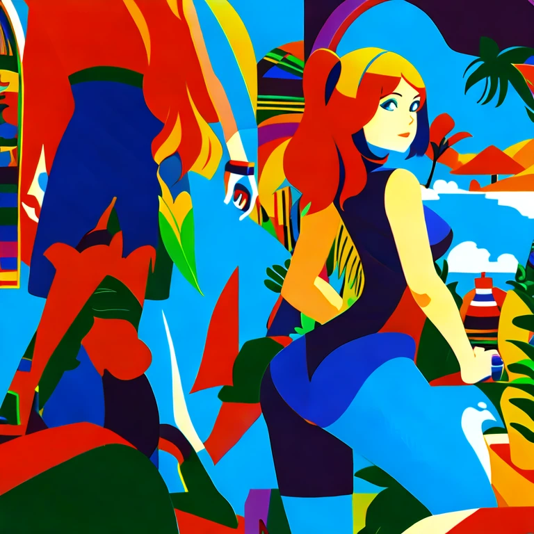 (masterpiece, best quality:1.2), illustration,flat color,1girl, solo