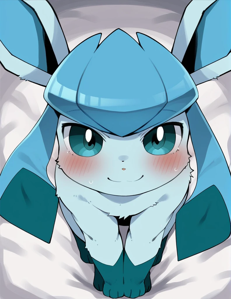 dagasi, body fur, score_9, score_8_up, score_7_up, score_6_up, source_anime, rating_safe, Glaceon, Pokemon, furry female, POV,