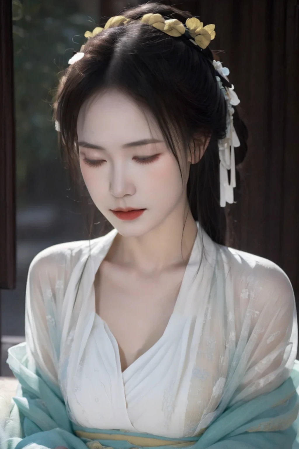 clothes,white clothes,white blouse,white,chinese clothes,female apricot