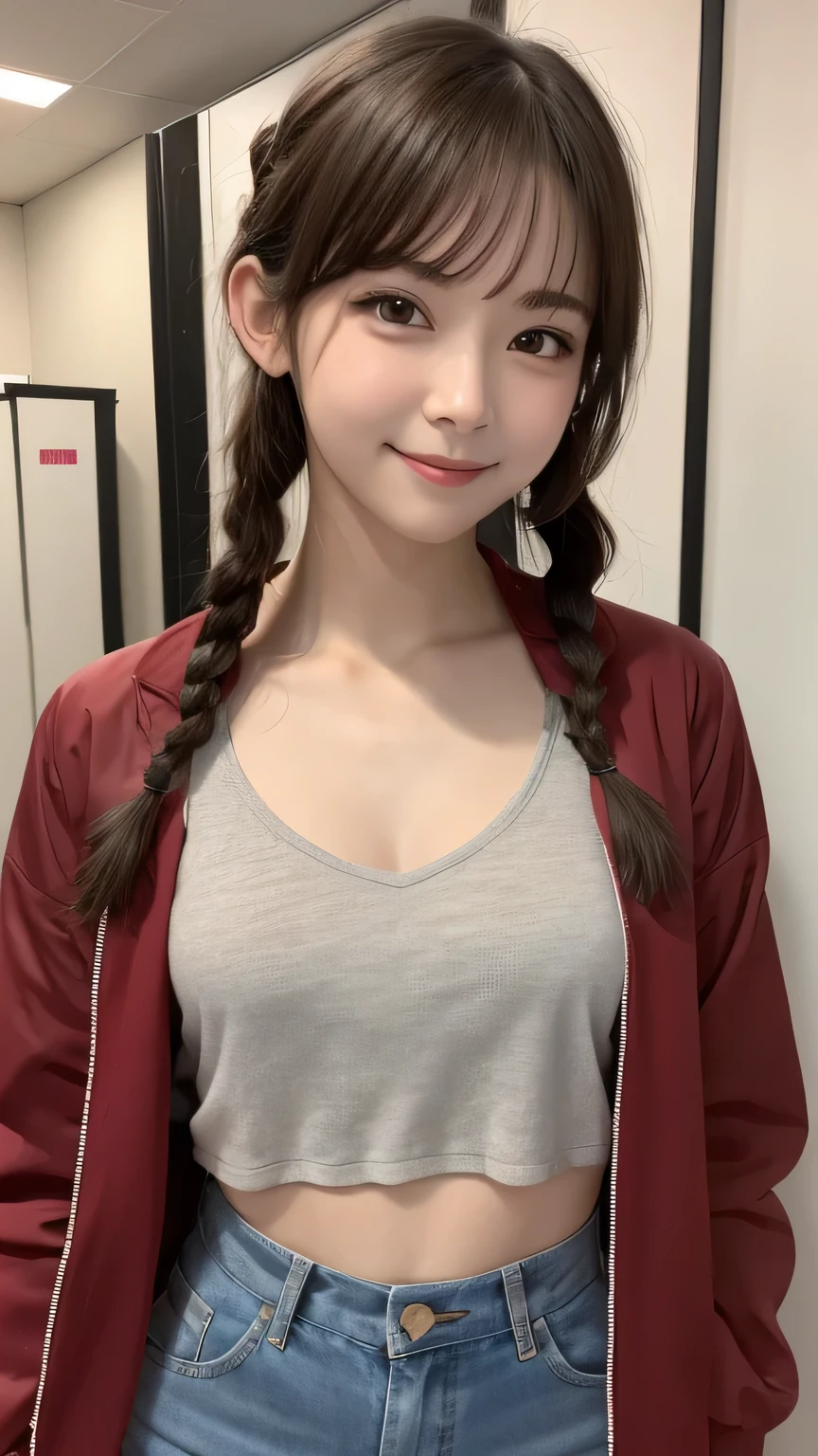 Best picture quality (8k, high resolution, Masterpiece: 1.2), super detailed, 215 Short Hair,Three braids long hair, 26-year-old woman,
Extraordinary beautiful girl、Cute and beautiful face details、(Facing the children_v1:0.008)、
score_9, score_8_upper, score_7_upper,
Archery shooting range situation: A concentrated face just before firing an arrow。
clothing: Team shooting jacket、Arm guard。
Pause: Bow drawing position。
Camera angle: from the front、Target in the background。
,Active Pause ,
Beside her、The thunder danced。
Focus on the waist above
, random cute pose ,big eyes ,Puffy eyes , Heart Pupil, blush , huge shy smile , salute