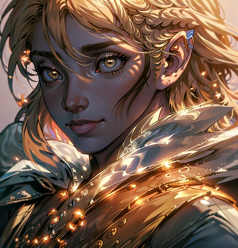 (Highest quality, masterpiece, Very detailedな, Very detailed, Exquisite, 16K,Full HD),No text,Golden Hair,zevran,male、White background,Remove shadows