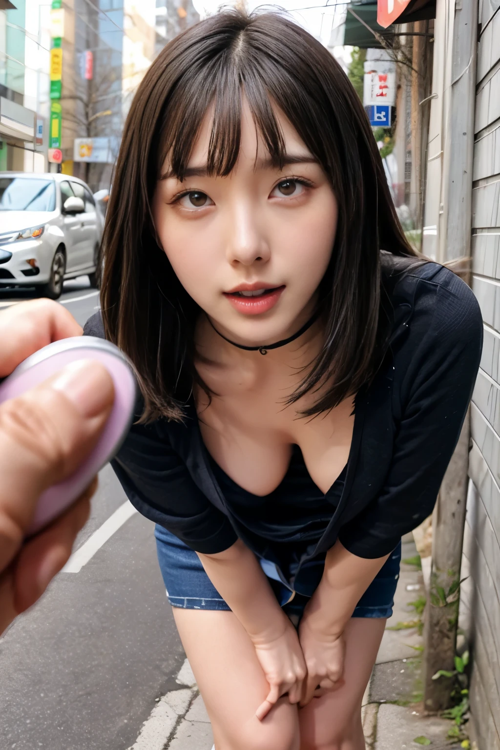 (8K、Raw photography、top-quality、​masterpiece:1.2)、(realisitic、Photorealsitic:1.37)、ultra-detailliert、超A high resolution、Only one  girl、see the beholder、beautifull detailed face、A smile、There are dark spots under the eyes、lightly blushed face、Beautiful face、unclear、Constriction、(Slim waist) :1.3)、Hair strands、Ears are visible、Short ponytail、Beautiful detailed skin、Skin Texture、floated hair、profetional lighting、Moist eyes、,NSFW,The pubic area is detailed、fullnude、Cute junior an idol、On the train、 Trem lotado、Being raped、molesting、Several men、(Having sex while being held diagonally from the side by a man in a suit:1.5)、(Open your mouth wide and saliva drips from the tip of your tongue :1.5)、Oblique side view、（（（tmasterpiece）））， （（best qualtiy））， （（intricate detailes））， （（超realisiticなリアリズム））， The nipple is visible、pull up nipples、Eyes open、Mouth opens wide and tongue sticks out、Shyness、surprised expression、anguished expression、Spread your legs apart、Opening legs、Spread your、You can clearly see the depths of your pussy.、The clitoris is visible、expand pussy、hold a man&#39;s cock in your hand、lick the tip of the cock、put your tongue on the tip of the cock、