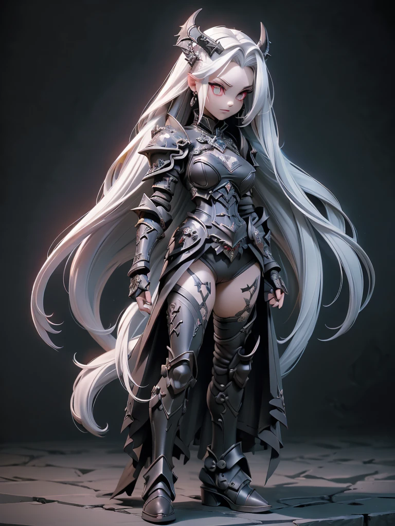 (((masterpiece, high quality, 16k)))((realistic))  queen power armor , ((gothic style)), (((full body shot))) , The most beautiful and sexy demon goddess, long white hair, glowing red eyes, wearing detailed black gothic battle armor matching demonish battle axe, black angel wings, tattoos and piercings, intricate detailed schythe, gothic castle, perfect masterpiece, high quality, high resolution
