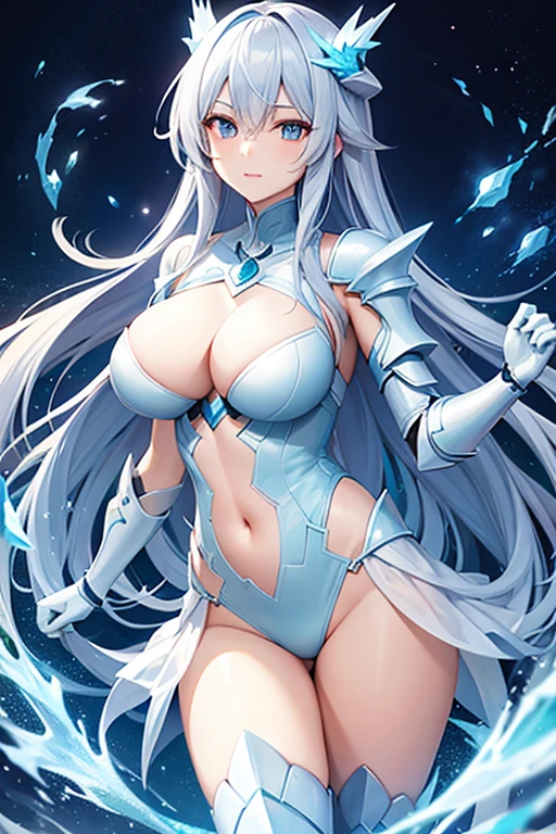 Ice Dragon Waifu with light armor (HD)