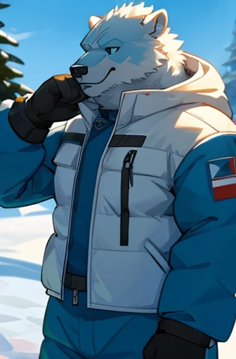 Spawns a polar bear orc wearing a snow suit