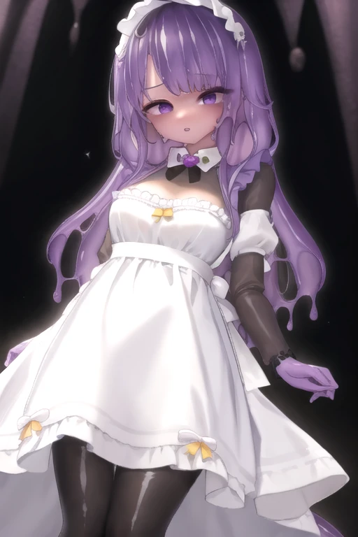 Waifu slime, bust, Wide, maid dress, purple, adulta