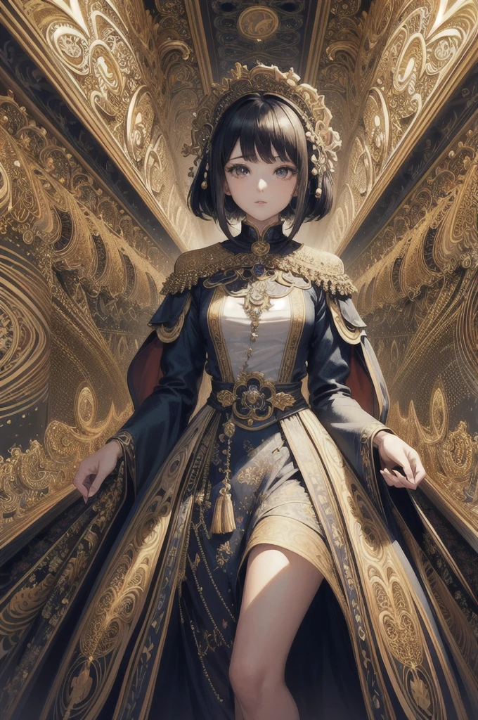 (masterpiece, top quality, best quality, official art, beautiful and aesthetic:1.2), (1girl:1.3), (fractal art:1.3),