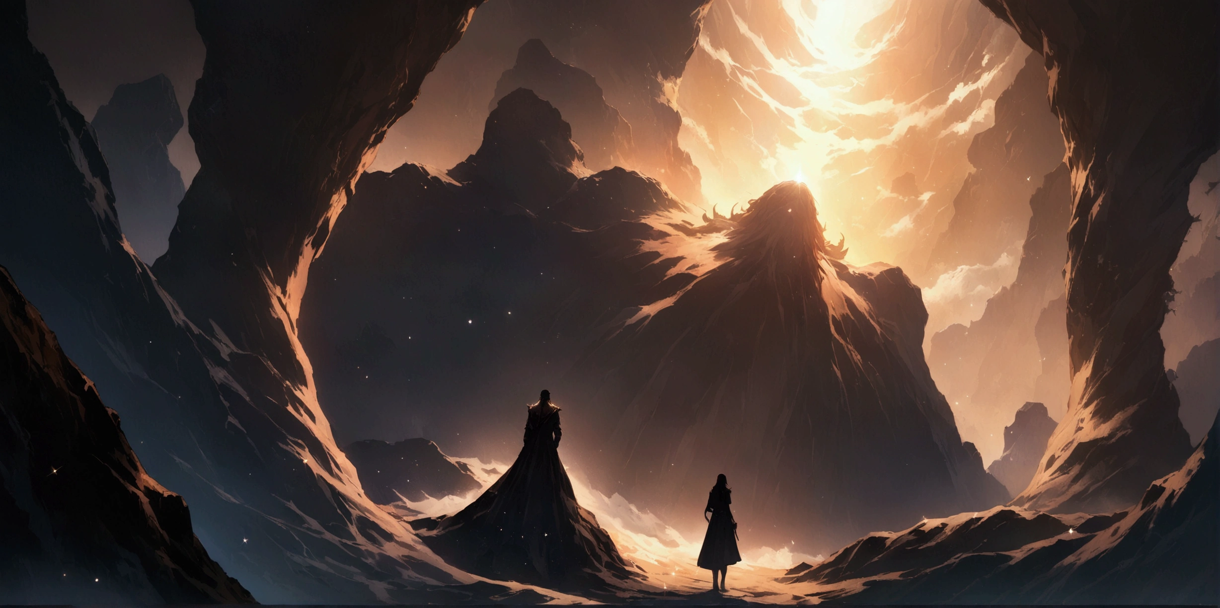masterpiece, Highest quality, (Highly detailed CG Unity 8k wallpaper), (Highest quality), (Best illustrations), (Best Shadow), Absurd, Realistic lighting, (abyss), Beautiful sparkle, art:PeterMohrBacher,