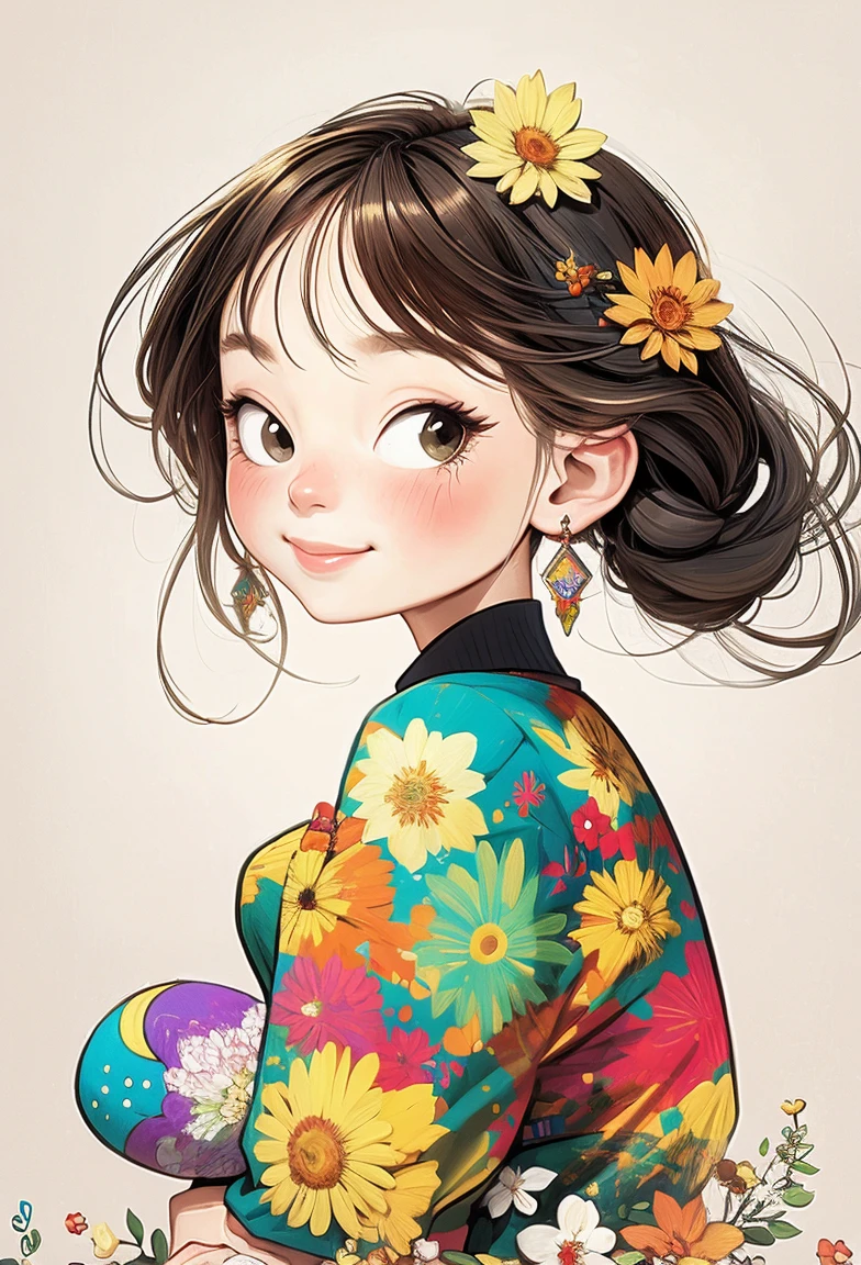 ((masterpiece)), ((best quality)), ((high resolution)), ((Fine details)), 1 Girl,Priscilla the hybrid, Smile