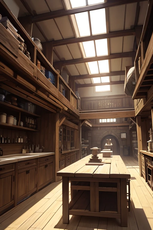 Magic Tool Development Lab。Medieval Europe。basement。