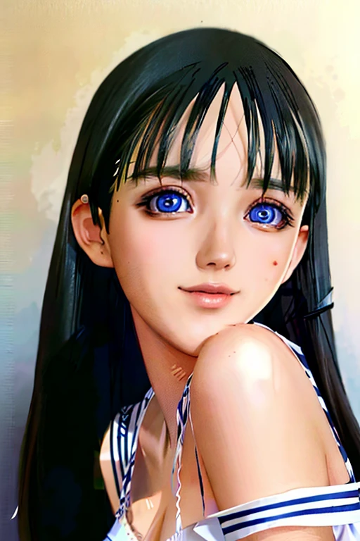 RAW photo, beautiful young woman with long sleek black hair with bangs ((flat bangs)), blue eyes, girl 18, beautiful face, wearing a split red dress, smiling face, mouth closed, not looking at the viewer, hard shadows, cinematic shots, dramatic lighting.(Ultra Realistic), (Illustration), (Increased Resolution), (8K), (Highly Detailed), (Best Illustration), (Beautiful and Detailed Eyes), (Best Quality), (Ultra Detailed) , (Masterpiece ), (wallpaper), (detailed face), solo, 1 female, mature, age 20, mizushima_asa , Long Straight Hair, Blue Eyes, Big Breasts, classroom, masterpiece, best quality, blue eyes, Big Breasts.