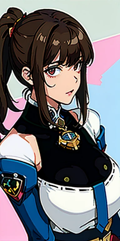 offcial art,ultra - detailed,Beauty and aesthetics,high high quality,big breasts beautiful,tmasterpiece,Best quality at best,floating hair,Abandoned labs,Dressed in mechs,dynamic viewing angle,
