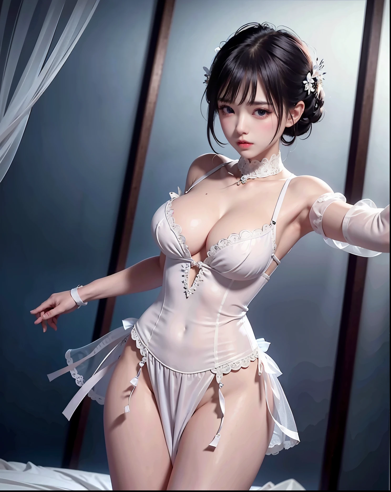 Wet-breasted underwear white, All pictures, Wet body of thin silk fabric, Thin silk lace petticoat,princess 8 yeald old cute being marturbate, (huge ,cleavage),petticoat, panties white pink, Blue ,best qualtiy,tmasterpiece,Ultra-high resolution,(Reality:1.4),RAW photogr,(True skin texture:1.3),(filmgrain:1.3),(Selfie angle),1个Giant Breast Girl,Beautiful eye and face details,tmasterpiece,Best quality at best,exposing thighs,Bigchest and ,The chest is more exposed,short detailed hair,above looking down facing at camera, panties white, Eyes,Super big eyes,Detailed face,shiny pupils, random color, underwear, , thin silk fabric wet body, thin silk fabric lace petticoat, panties pink, stockings