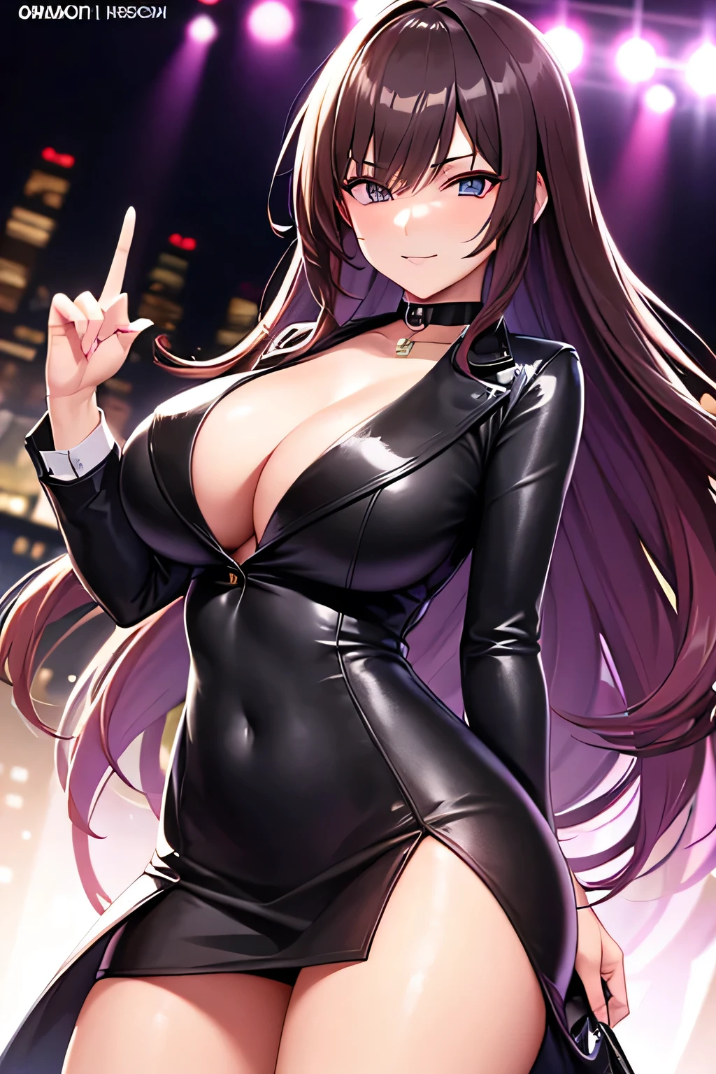The charming lady boss of the nightclub