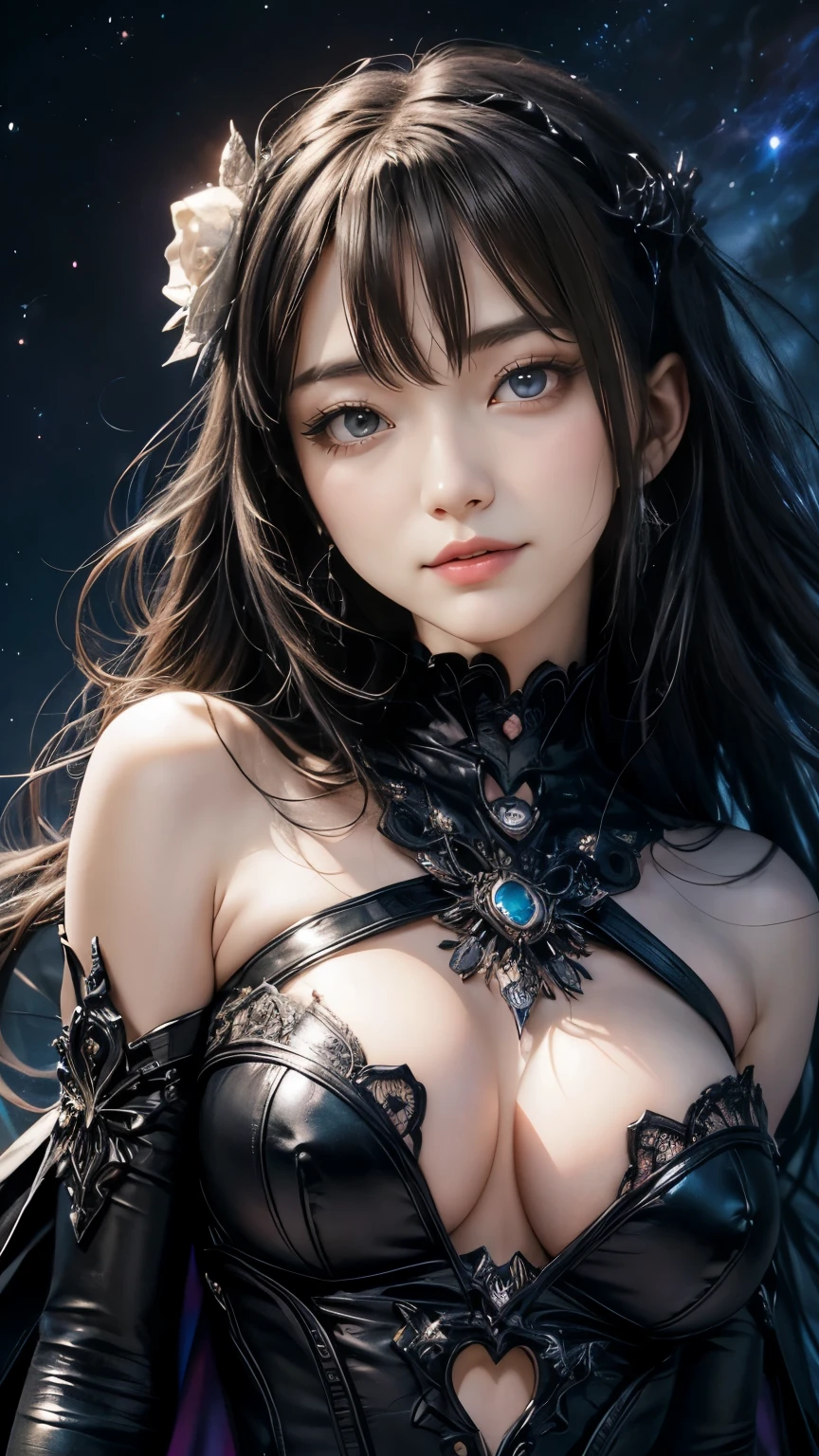 (Highest quality,High resolution:1.2),(dark,Threatening:1.1),(Bad luckな:1.1), In the vortex of space,
Heart of a Goth Maiden, Very dark shade.
Her Eyes, Like dazzling fur in a starless haze,
A symphony of despair in their eyes.
Her Mogul Snaps, Mysterious Cemetery,
Think about it, The source of her sadness.
Black hair swaying in the moonlight,
She weaves despair into her dreams.
oh, Her Soul, Shadow'Embrace,
Take me to space.
At each step of the Kelhudelgoring, She summons darkness,
Dance of the Void, Whippler Big Spark.
Her touch is the cold caress of the void,
In her vague existence, I am left confused.
For Love, Bumblewisk, Cosmic Power,
Stars shining in the endless night.
Confusion swirls, Let the emptiness cry out,
Our love is a dazzling dream in the universe.
Gothic Witch of the entire star world,
In your void, I find my soul.
Hypermaximalist, Anime Style, Breathtaking oil paintings, Surreal, Ultra-realistic digital illustrations that mimic the style of oil paintings, Blends seamlessly with Alex Grey'Psychedelic fantasy art by H'Biomechanical aesthetics.R. Giger. Great composition, masterpiece, Highest quality, (devil,Satan,Lucifer:1.1),(devilish:1.1),(Bad luck,Bad luckな:1.1),(Powerful figure:1.1、Big Breasts、Glasses) 、 ((((Huge glasses, Nerd Glasses, thick glasses, Round Glasses)))),(((Big Breasts)))、(Red eyes glow:1.6)、(Red glowing eyes,Sharp teeth:1.1),(Black wings,thick,shabby:1.1),(hellish landscape:1.1),(fire,sulfur:1.1),(Threatening atmosphere:1.1),(dark shadows,Threatening presence:1.1),(Bad luck clouds,Stormy Skies:1.1),(dark,Spooky atmosphere:1.1),(Bad luck aura,Evil energy:1.1),(dark aura,cigarette:1.1),(Extreme heat,Burning Flames:1.1),(Surreal,Nightmare Visions:1.1),(Predicting the end:1.1),(Twisted corners,Fiery crown:1.1),(Bad luck whispers,devilish laughter:1.1),(Cries of pain,echoing screams:1.1),(Bad luck symbols,Ancient runes:1.1),(Mysterious Relic,dark artifacts:1.1),(Infernal Ritual,Ritual sacrifice:1.1),(devilish minio