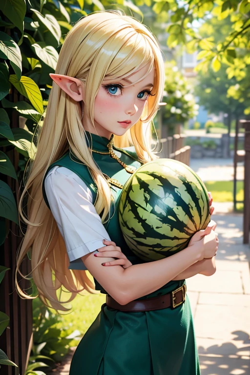 Blonde,Shortcuts,Elf,watermelon