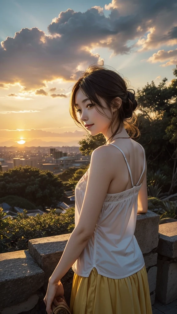黄金に光り輝くSunset、Sunset、Sunset is the main focus、Landscape only、No people