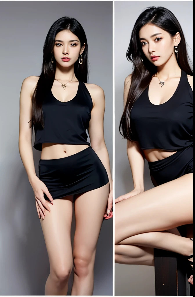 (masterpiece:1.3), (8 thousand, realistic, RAW photos, best quality: 1.4), (1 woman),(sheer silk blouse), (short skirt), (양쪽 다리와 양쪽 발에 realistic 팬티 스타킹), (Stockings on both legs), (Wearing red high heels on both feet with stockings), (full body shot), (standing), (Beautiful makeover), (very beautiful body) , (Realistic and very beautiful face), (long eyelashes), (double eyelid), (Realistic, delicate and very beautiful eyes), (big bust) , (Strong body through exercise), (beautiful abs), (Beautiful heaps), (tall), (such a beautiful body), (black hair. parted, long hair:1.3), (아름다운 parted스타일), (realistic and beautiful skin), (absurd), (attractive), (ultra high resolution), (extremely realistic), (very detailed), (golden ratio), (Two long, realistic and beautiful legs), (realistic 팔), (necklace), (earring),(beautiful nails manicure), (So beautiful and sexy), (perfect secretary look)