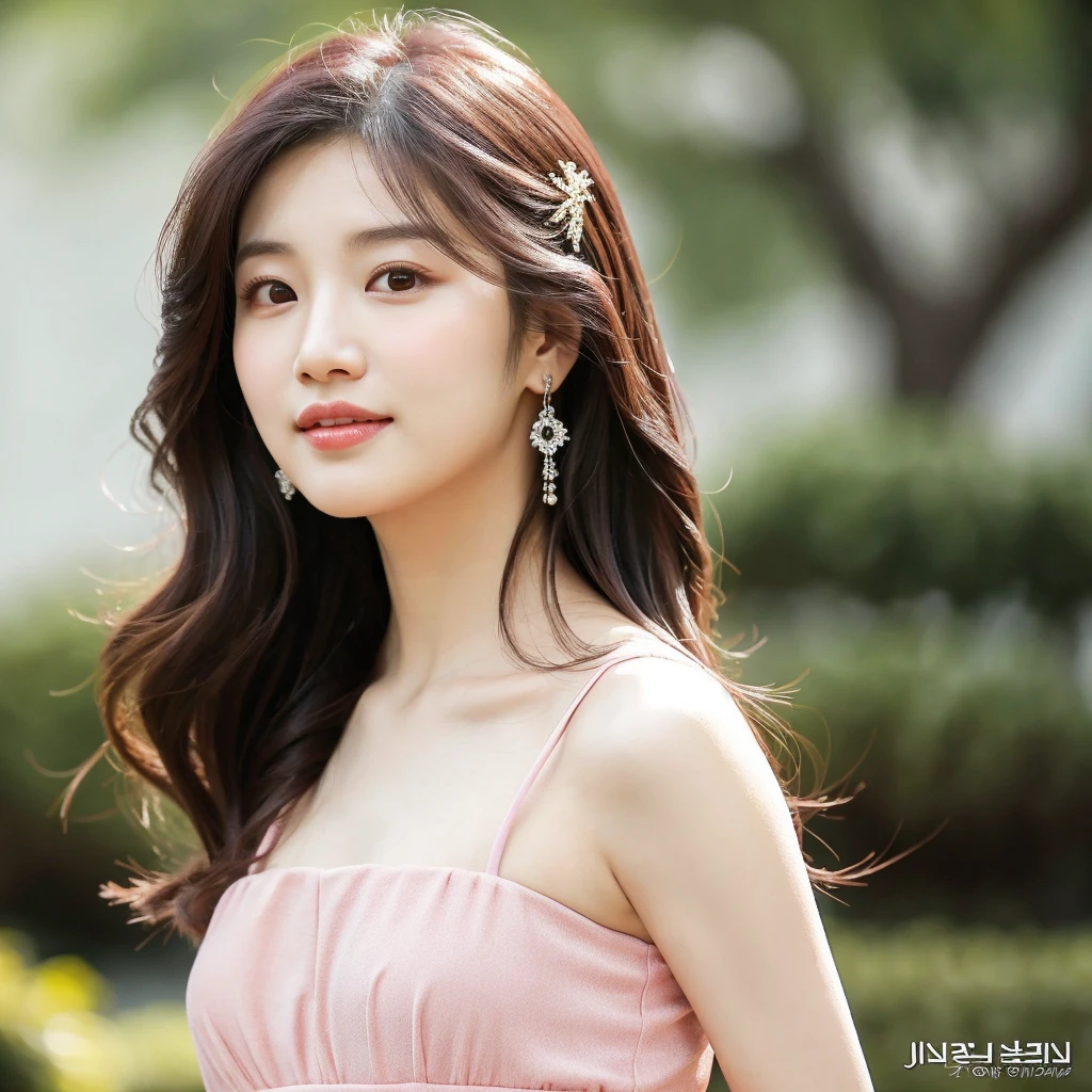 a close up of a woman in a pink dress posing for a picture, bae suzy, beautiful south korean woman, beautiful and graceful, jaeyeon nam, korean girl, lovely woman, gorgeous young korean woman, beautiful young korean woman, jinyoung shin, cute korean actress, hwang se - on, jia, sha xi, park ji-min, lee ji-eun