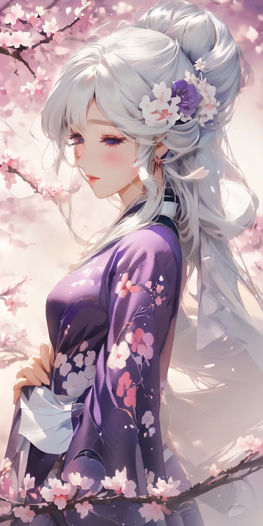 Long hair、Anime girl in a purple dress standing in front of a tree, Beautiful animation portrait, Anime Art Wallpaper 4K, Anime Art Wallpaper 4K, Beautiful animation girl, Beautiful animation artwork, anime art wallpaper 8 k, Beautiful animation woman, Anime Wallpaper 4K, Anime Wallpaper 4K, Beautiful animation, Beautiful animation art, White-haired deity, Gu Weiss