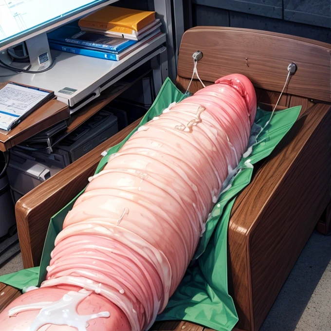 Massive ejaculation　Huge penis　Sleeping on the operating table　ティファ・ロックハート