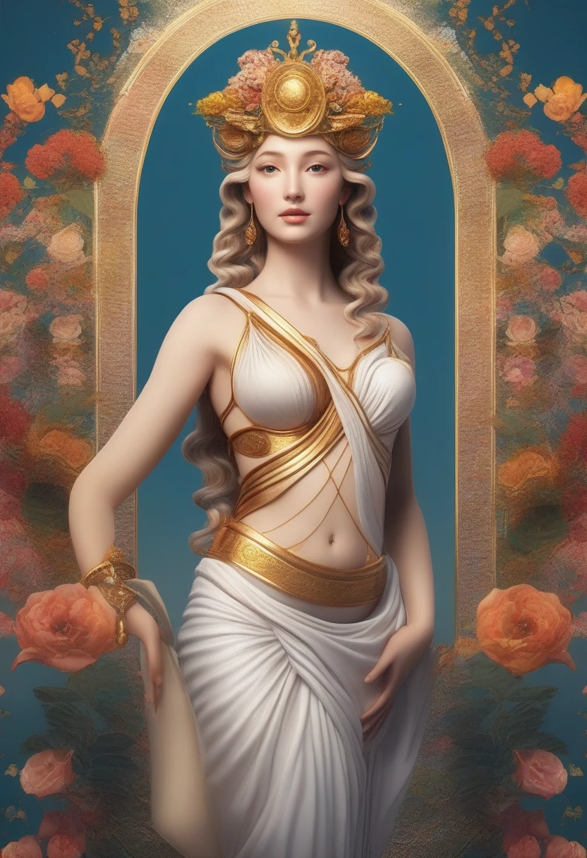 Inspired by the Venus de Milo of ancient Greek art、Reconstructing her as a living goddess in two-dimensional digital art