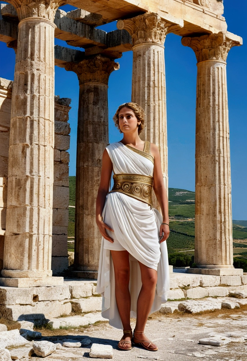 (Ancient Greek Art), architecture, segesta, panorama view, full body, award-winning, cinematic still, emotional, vignette, dynamic, vivid, (masterpiece, best quality, photorealistic, Professional, perfect composition, very aesthetic, absurdres, ultra-detailed, intricate details:1.3)