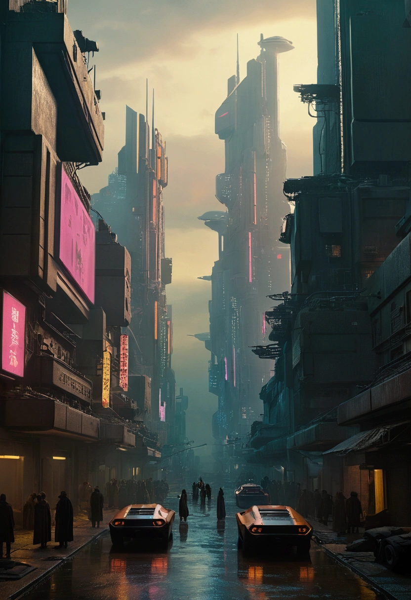 movie『Blade Runner 2049』Still image of a futuristic city. movie的な. 8k. hard disk. high quality.