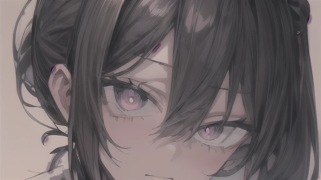 Black Hair、(masterpiece, high quality:1.4), break,
One girl, Teen, alone,(Medium Hair:1.2), (Low Ponytail:1.25),  Hair between the eyes, Tight waist, Brown eyes, break,
White shirt、super fine illustration,(((beautiful fine hair))),(((beautiful fine face))),(((beautiful fine background))),