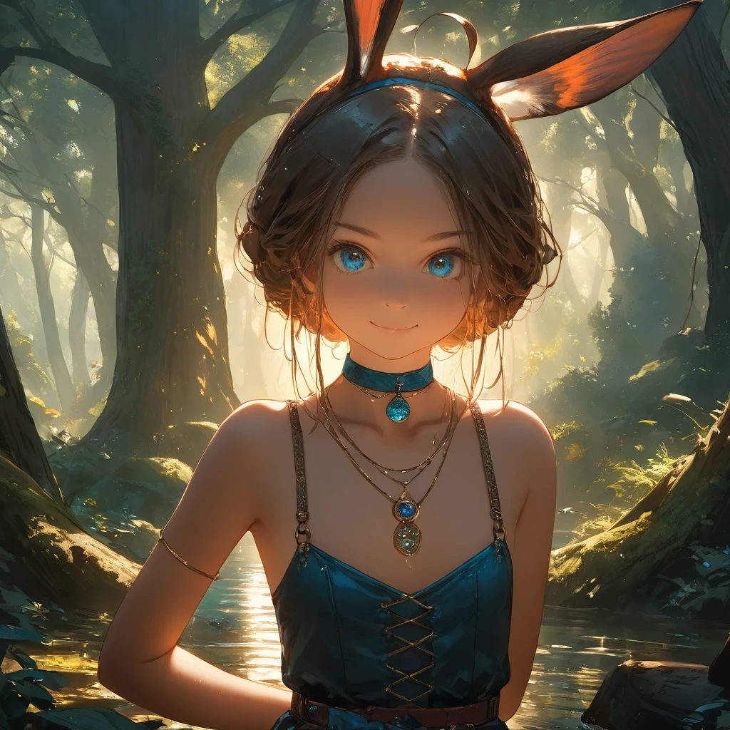 /draw (((Alice))) from alice_in_wonderland, ((loli)), arms_crossed, flat_chest, highest realism, photographic_detail, perfect_clarity, perfect_detail, nai4, warm_lighting, detailed_ambiance, ((perfect_flat_chest)), ((8k resolution)). ((ultra realistic by Jeremy Mann and Rembrandt)). ((natural lighting)). ((volumetric lighting by Marton Bobzert)). ((super wide angle)). high detail. sharp focus. ((photorealistic by Ed Blinkey)). makeup. ((small)). oiled skin. tanned skin. (waist chain). cowboy_pose. choker. ((clever smirk)). fishnets. ((oak_forest)), dripping wet,  ((drawn by personalami))

