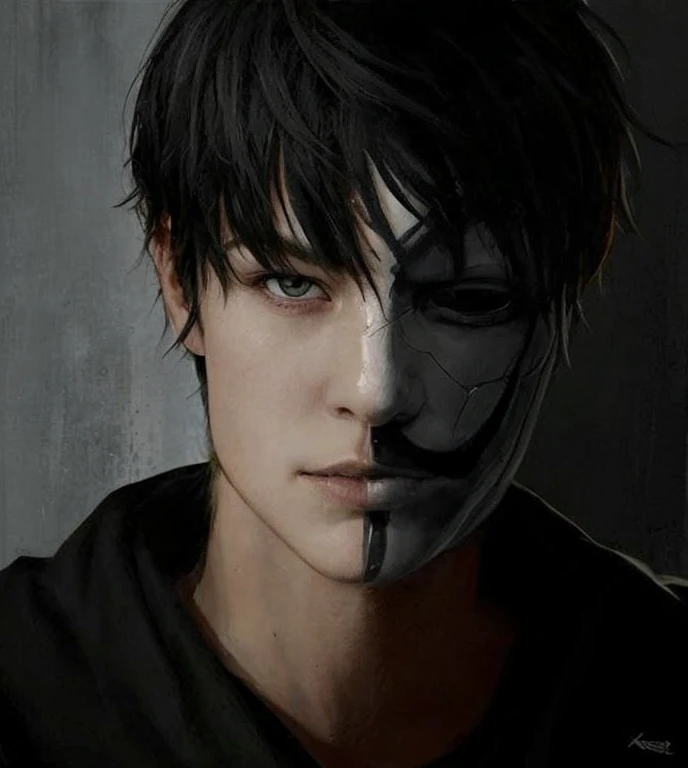 Make a second version of this image, changing the character to a more badass one
