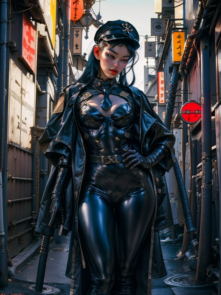 skinny Japanese girl, very young, Spider-Girl costume, ripped fabric, half naked) (hairy pussy, thick black visible pubic hair) (covered in sticky white cum) (Tokyo back streets) (watching men jacking off for her), nsfw, lurid and vivid colors and tones, volumetric lighting, exploitation vibe, Tarantino aesthetic, retro, vintage, HD, 8x, intricate, Euro-Sleaze aesthetic, Italian fumetto vibe, by Frazetta, by Jean Giraud, by Moebius, intricate details, perfect face, perfect body, classic masterpiece, tiny tits