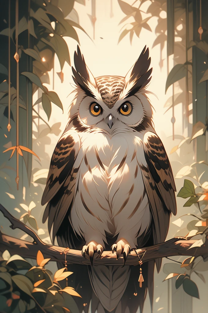painting of an owl sitting on a branch with a dark background, a detailed painting by Shao Mi, trending on Artstation, fine art, beautiful painting of a tall, beautiful art, painted in oil colours, oil painted, gorgeous art, beautiful detail and color, beautifully painted, owl, an owl, very neat, painted with oil, oil paint