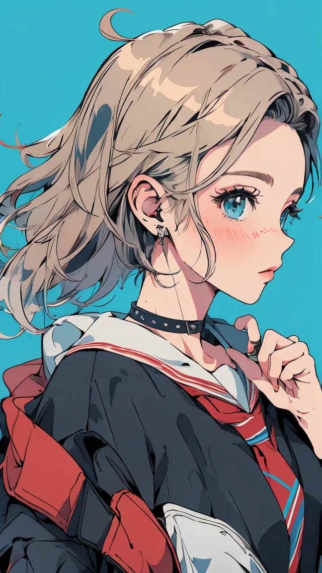 (masterpiece:1.2), Highest quality,Pixiv,Rebellious girl,Portraiture, 
 