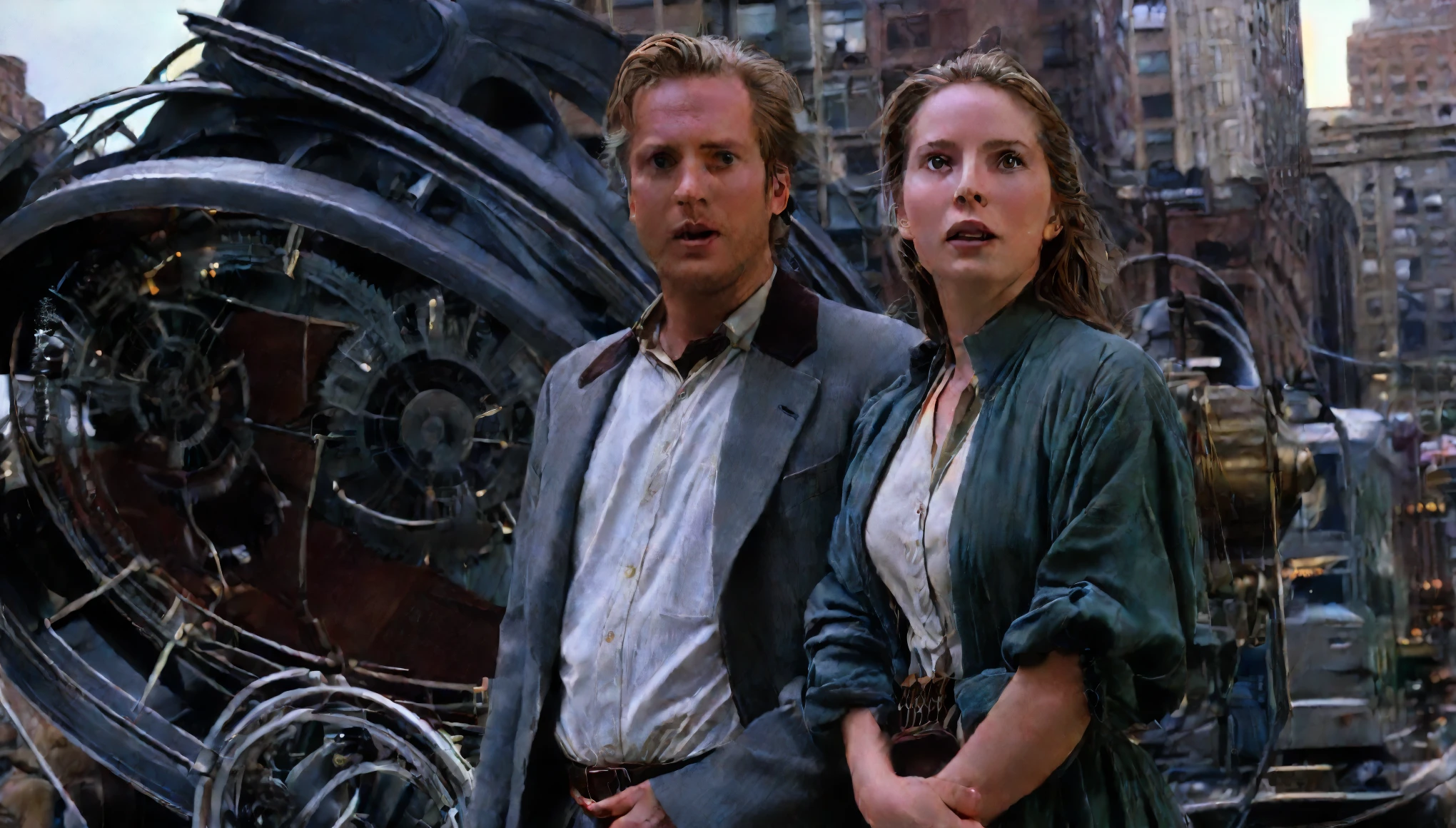"The Time Machine" (2002) is a science fiction film , Dr. Alexander Hartdegen, a scientist and inventor in early 20th century New York. After a personal tragedy, Alexander becomes obsessed with the idea of time travel and constructs a time machine to alter the past.The film explores themes of destiny, the consequences of tampering with time, and the resilience of humanity. "The Time Machine" is a visually engaging film that attempts to blend intellectual depth with mainstream entertainment, offering a unique interpretation of a timeless sci-fi narrative.