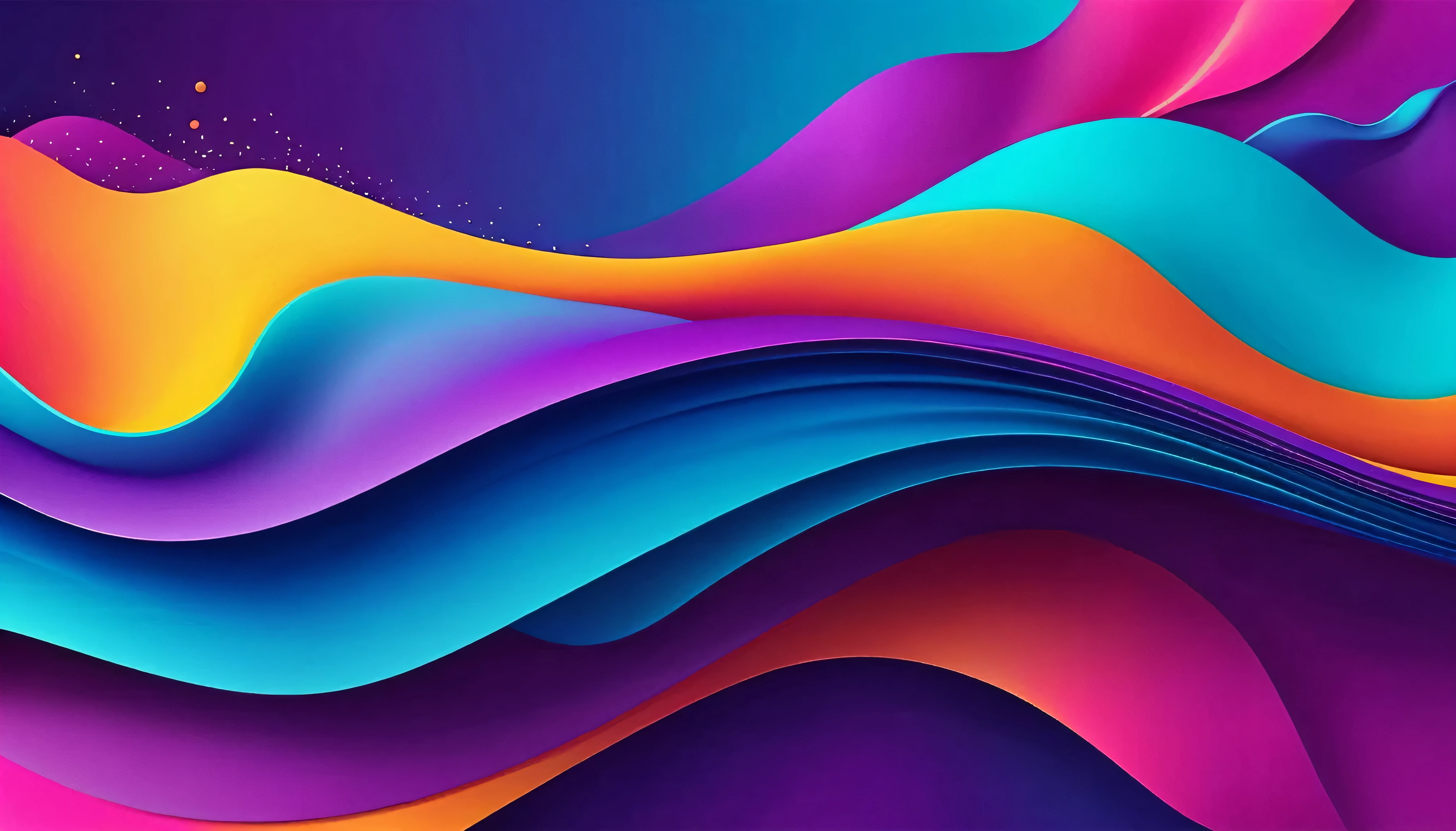 Create a vibrant, abstract background with fluid shapes and gradients in bold, eye-catching colors. The design should be dynamic and visually engaging. 