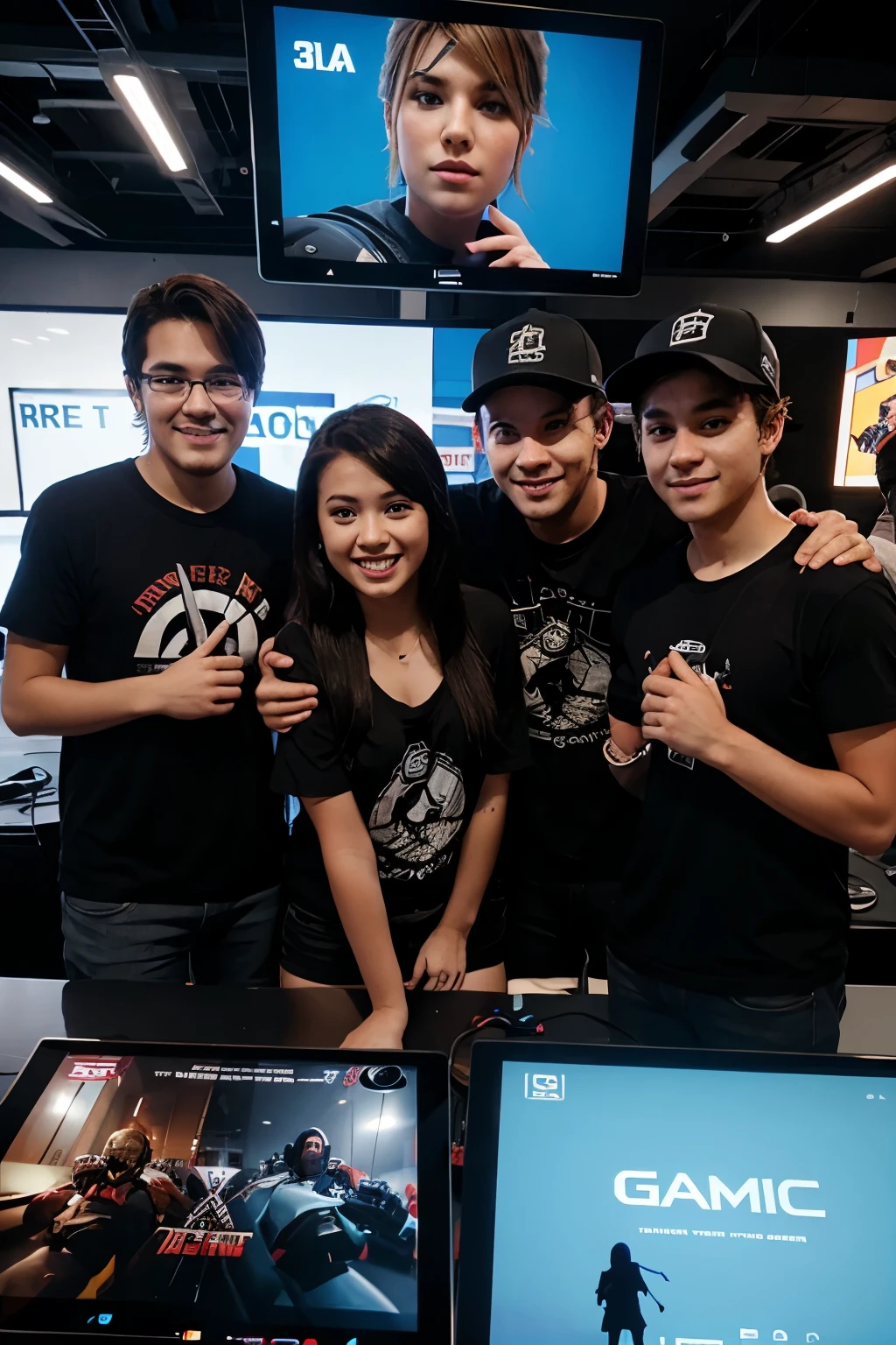 3 gamer brothers and a girl 